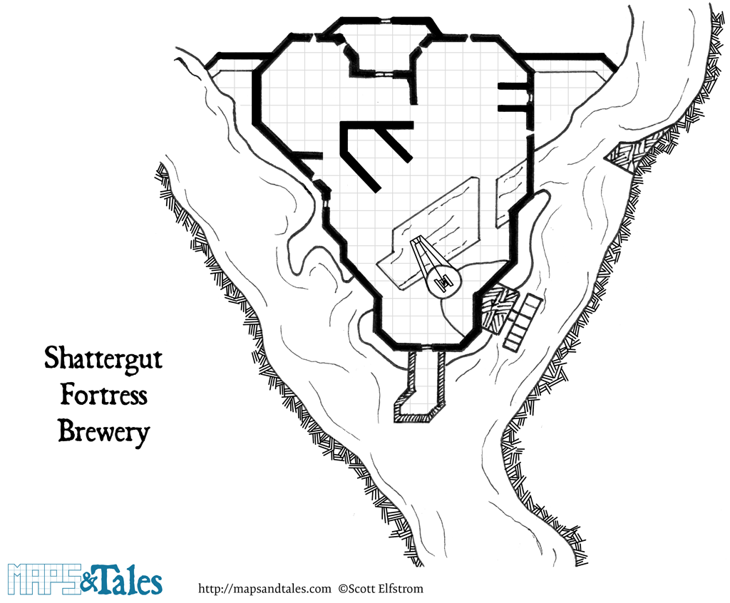 Map of a circular moot hut for tribal council